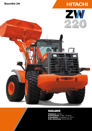 Cargadoras de ruedas Hitachi ZW 220