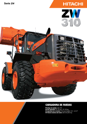 Cargadoras de ruedas Hitachi ZW 310
