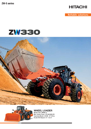 Cargadoras de ruedas Hitachi ZW 330-5