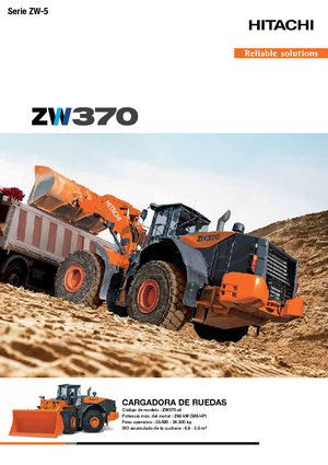 Cargadoras de ruedas Hitachi ZW 370-5
