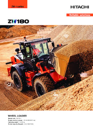 Cargadoras de ruedas Hitachi ZW180-7