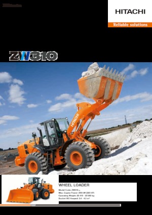Cargadoras de ruedas Hitachi ZW310-5A