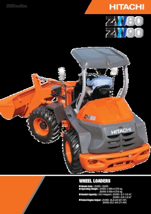 Cargadoras de ruedas Hitachi ZW80