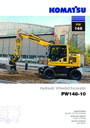 Excavadoras hidráulicas  de ruedas Komatsu PW148-10