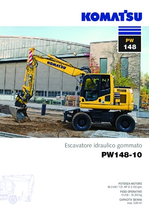 Excavadoras hidráulicas  de ruedas Komatsu PW148-10