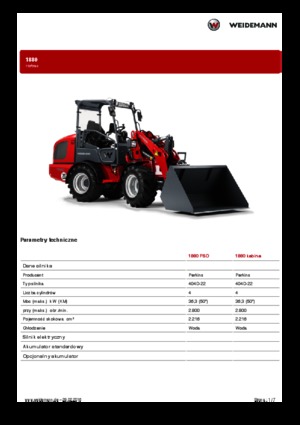 Cargadoras de ruedas Weidemann 1880