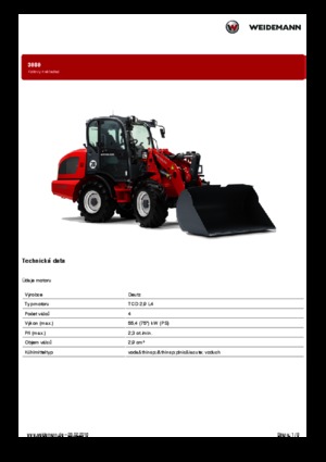 Cargadoras de ruedas Weidemann 3080