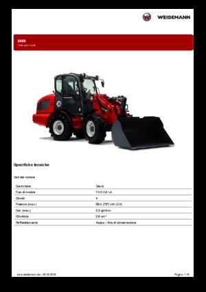 Cargadoras de ruedas Weidemann 3080