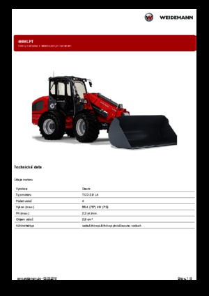 Cargadoras de ruedas Weidemann 4080LPT