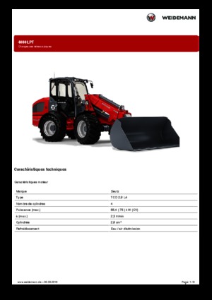 Cargadoras de ruedas Weidemann 4080LPT