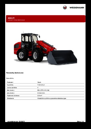 Cargadoras de ruedas Weidemann 4080LPT