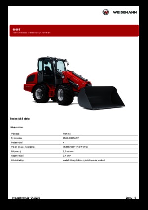 Cargadoras de ruedas Weidemann 4080T