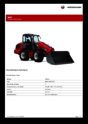 Cargadoras de ruedas Weidemann 4080T
