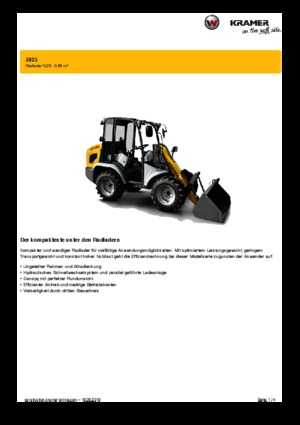 Cargadoras de ruedas Kramer 5025