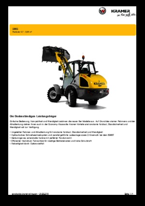 Cargadoras de ruedas Kramer 5085