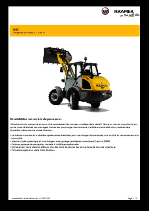 Cargadoras de ruedas Kramer 5085