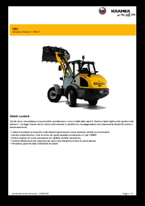 Cargadoras de ruedas Kramer 5085