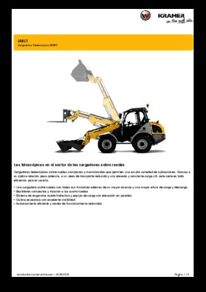 Cargadoras de ruedas Kramer 5085 T