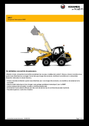 Cargadoras de ruedas Kramer 5085 T