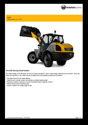 Cargadoras de ruedas Kramer 8115
