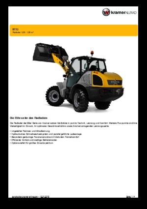 Cargadoras de ruedas Kramer 8115