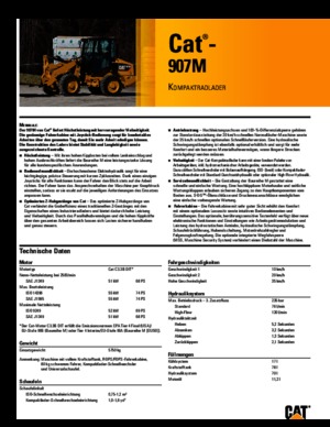 Cargadoras de ruedas Caterpillar 907M
