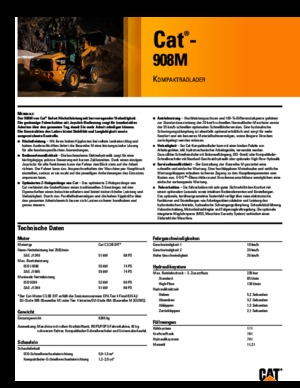 Cargadoras de ruedas Caterpillar 908M