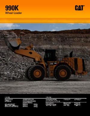 Cargadoras de ruedas Caterpillar 990K