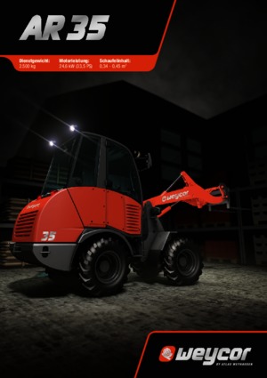 Cargadoras de ruedas weycor AR 35