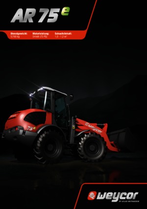 Cargadoras de ruedas weycor AR 75 e