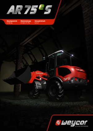 Cargadoras de ruedas weycor AR 75 e S