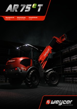 Cargadoras de ruedas weycor AR 75 e T