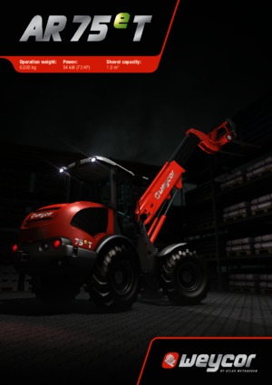 Cargadoras de ruedas weycor AR 75 e T