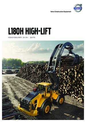 Cargadoras de ruedas Volvo L180H High-Lift