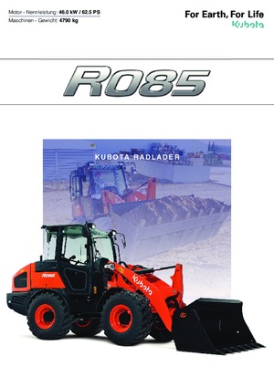 Cargadoras de ruedas Kubota R 085