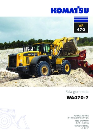Cargadoras de ruedas Komatsu WA470-7