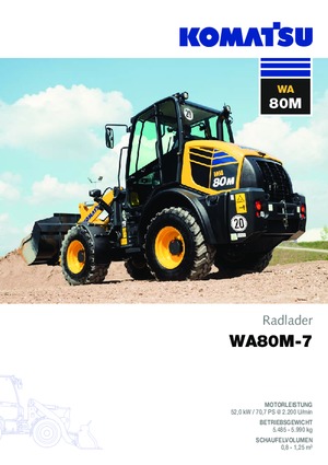 Cargadoras de ruedas Komatsu WA80M-7