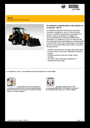 Cargadoras de ruedas Wacker Neuson WL38
