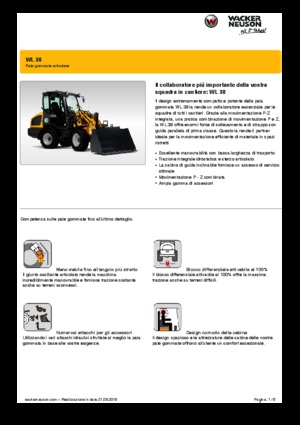 Cargadoras de ruedas Wacker Neuson WL38