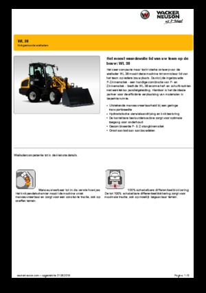 Cargadoras de ruedas Wacker Neuson WL38