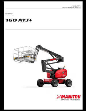 Plataformas articuladas de ruedas Manitou 160 ATJ +