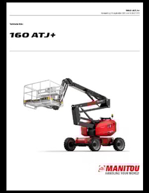 Plataformas articuladas de ruedas Manitou 160 ATJ +