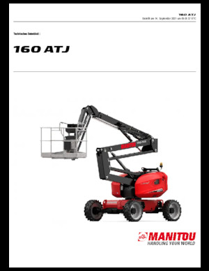 Plataformas articuladas de ruedas Manitou 160 ATJ