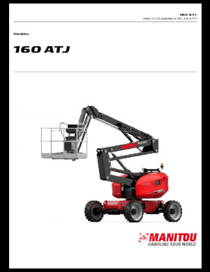 Plataformas articuladas de ruedas Manitou 160 ATJ