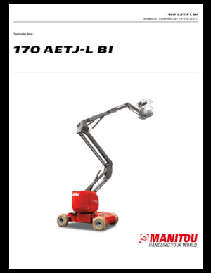 Plataformas articuladas de ruedas Manitou 170 AETJ L Bi