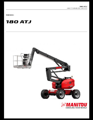 Plataformas articuladas de ruedas Manitou 180 ATJ