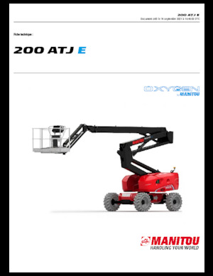 Plataformas articuladas de ruedas Manitou 200 ATJ E