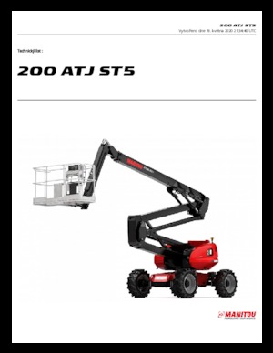 Plataformas articuladas de ruedas Manitou 200 ATJ E