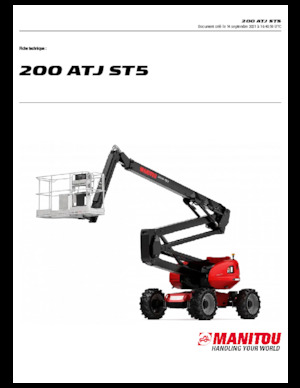 Plataformas articuladas de ruedas Manitou 200 ATJ ST5