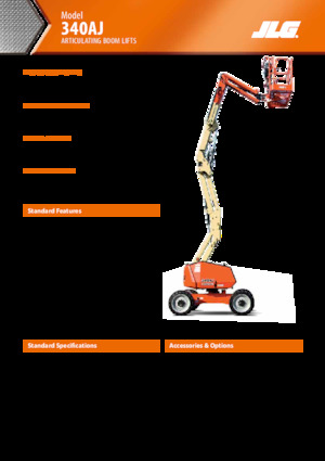 Plataformas articuladas de ruedas JLG 340AJ